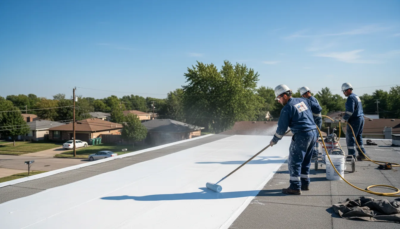 Commercial roof coating in Genoa, WI near me